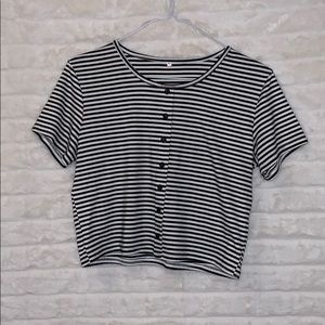 Striped Crop Top